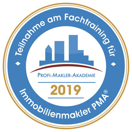 Leo Riske Immobilien in Bad Lippspringe, Emblem 2019 - PMA Fachtraining für Immobilienmakler